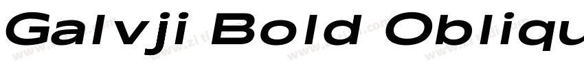 Galvji Bold Oblique字体转换